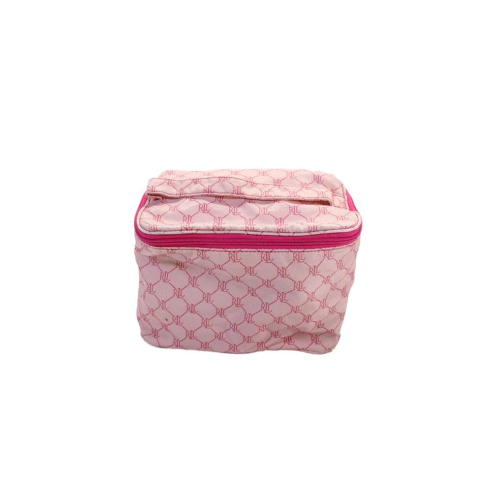 Lauren Ralph Lauren Womens Zipper Closure Cosmetic Bag Pink